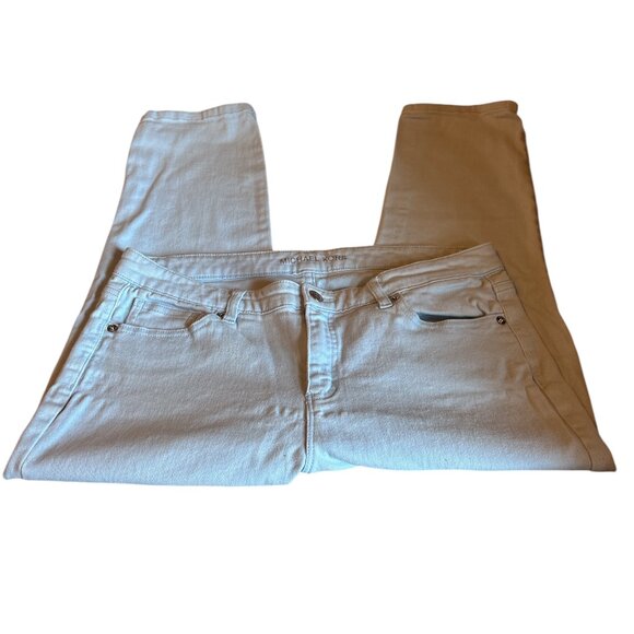Michael Kors Light Blue Izzy Cropped Skinny Jeans Women's Size 10 - Picture 3 of 12